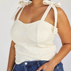 Anthropologie Corset Boho Tank Top